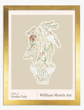 William Morris Tulip Vase Art Print Gold Frame