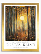 Klimts Sunlit Forest Art Print Gold
