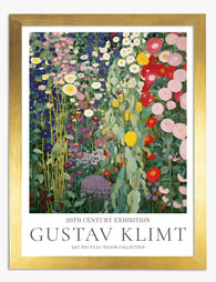 Klimts Floral Symphony Art Print - Gold