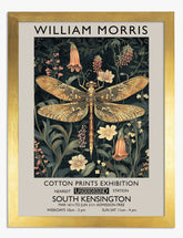 Morris Dragonfly Elegance Art Print - Gold