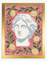 Lemon Grove Muse Art Print - Gold