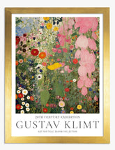 Klimts Floral Symphony Art Print - Gold