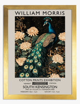 William Morris Peacock Art Print - Gold