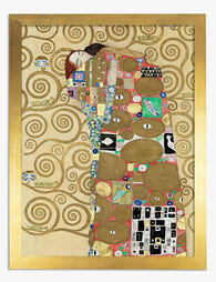 Klimt Golden Embrace Art Print Gold