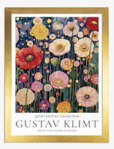 Klimts Floral Symphony Art Print - Gold