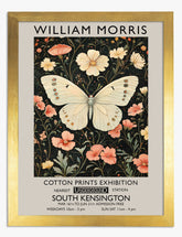 Morris Butterfly Elegance Art Print - Gold