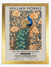 Majestic Peacock by Morris Art Print - Gold