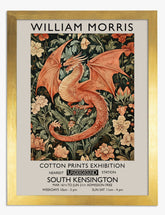 Morris Dragon Delight Art Print - Gold