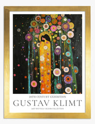 Klimts Floral Reverie Art Print - Gold