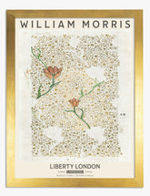 William Morris Garden Tulip Art Print - Gold