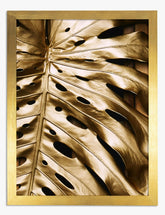 Luxe Golden Leaf Art Print - Gold