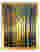 Klimt-Inspired Spring Forest Art Print - Gold