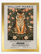 Regal Tiger by William Morris Art Print - Gold