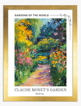 Monets Garden Magic Art Print - Gold