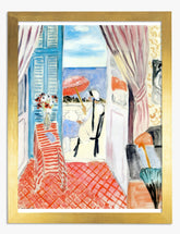 Matisses Seaside Serenity Art Print - Gold