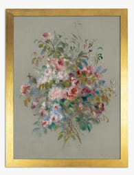 Renoir Rose Bouquet Art Print Gold