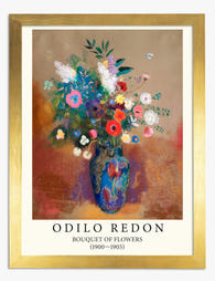 Odilon Redon Dreamy Florals Art Print Gold