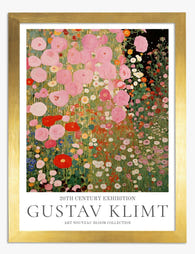 Klimts Garden Bliss Art Print - Gold