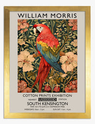 William Morris Parrot Art Print - Gold