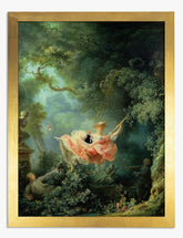 Fragonard’s Enchanted Swing Art Print - Gold