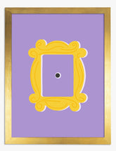 Iconic Yellow Frame Art Print - Gold
