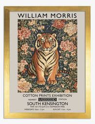 William Morris Tiger Art Print - Gold