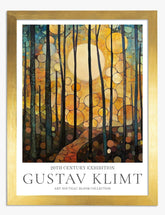 Klimts Sunlit Forest Art Print Gold