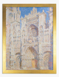 Monet’s Radiant Facade Art Print - Gold