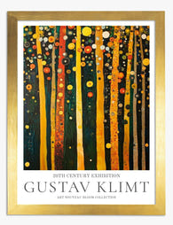 Klimts Golden Forest Art Print - Gold