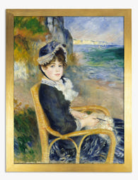 By the Seashore by Renoir Art Print Gold