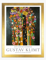 Klimts Blooming Vision Art Print - Gold