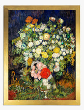 Van Goghs Blooming Bouquet Art Print - Gold