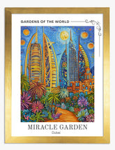 Dubai Dreamscape Art Print - Gold