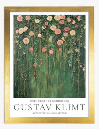 Klimts Floral Symphony Art Print - Gold