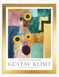 Klimts Abstract Bloom Art Print - Gold