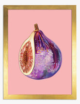 Disco Fig Delight Art Print - Gold