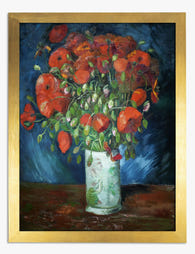 Van Goghs Poppy Delight Art Print - Gold