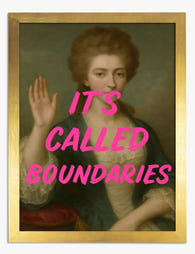 Boundaries & Elegance Art Print Gold