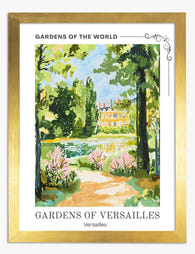 Versailles Garden Path Art Print - Gold