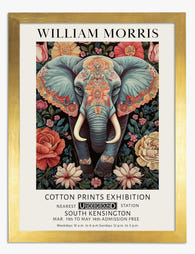William Morris Elephant Elegance Art Print Gold