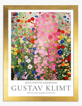 Klimts Floral Symphony Art Print - Gold