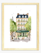 Parisian Charm Art Print - Oak