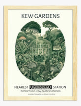 Vintage Kew Gardens Art Print - Oak