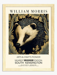 Morris Badger Botanical Art Print - Oak
