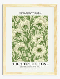Light Green Botanical Elegance Art Print Oak