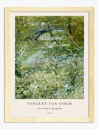 Van Gogh River Bank Spring Art Print - Oak