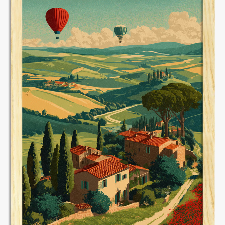 Heißluftballon-Poster