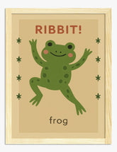 Froggy Fun Art Print - Oak