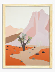 Soft Desert Pathway Art Print Oak