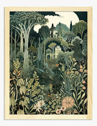 Enchanted Forest Sanctuary Art Print - Oak